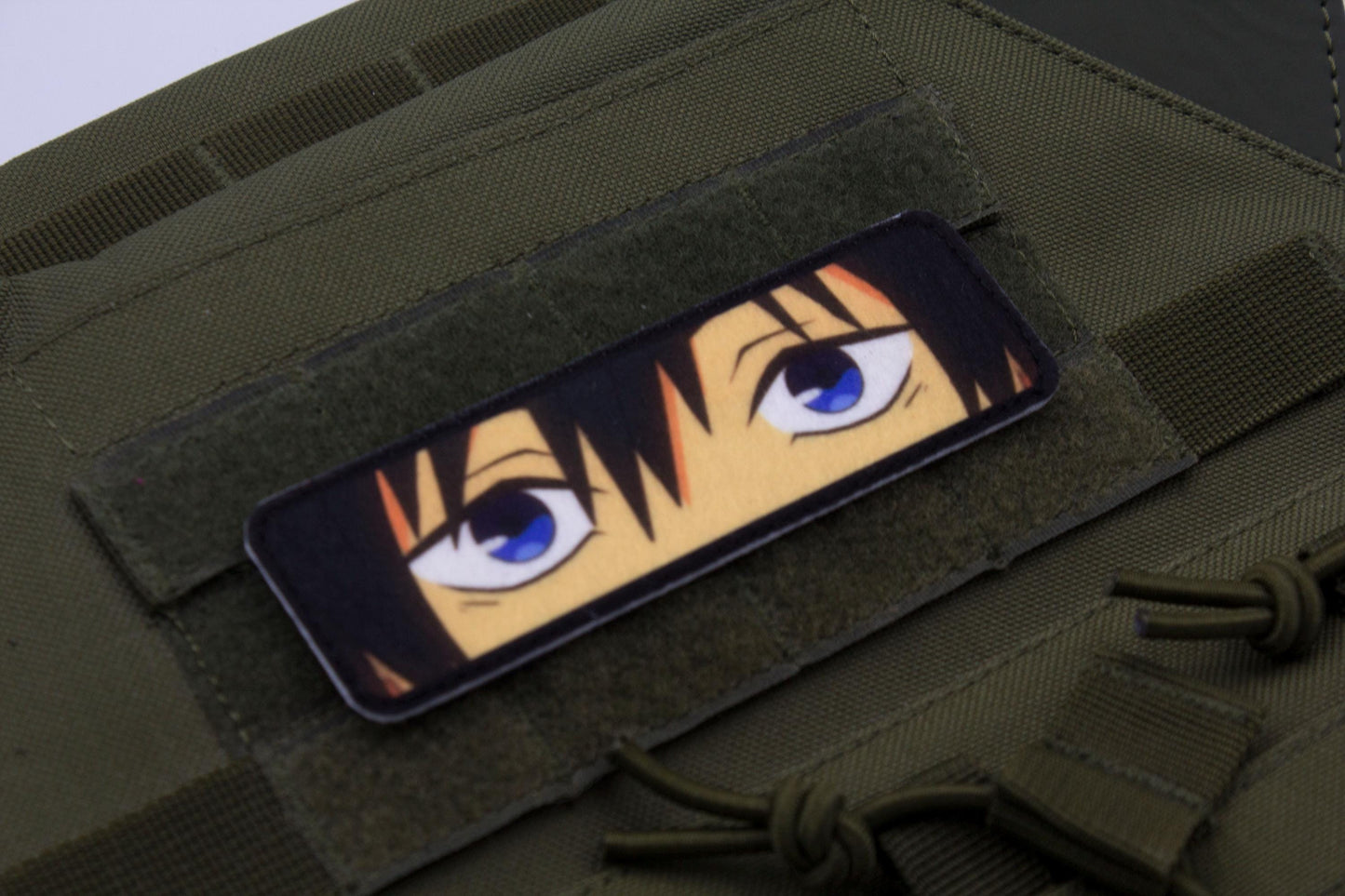 Aki Hayakawa eyes Chainsaw Man anime hook and loop patch