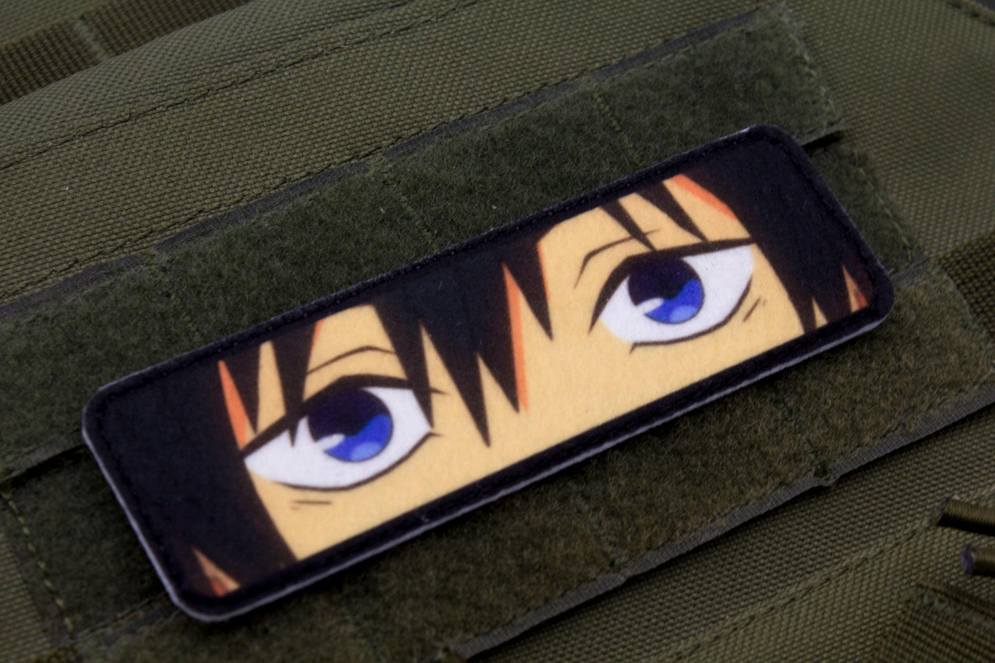 Aki Hayakawa eyes Chainsaw Man anime hook and loop patch