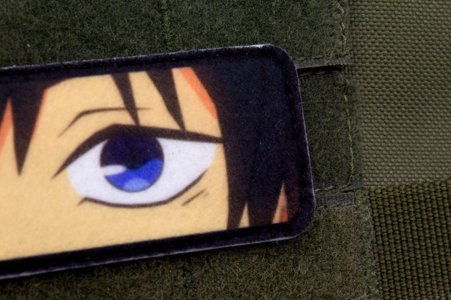 Aki Hayakawa eyes Chainsaw Man anime hook and loop patch