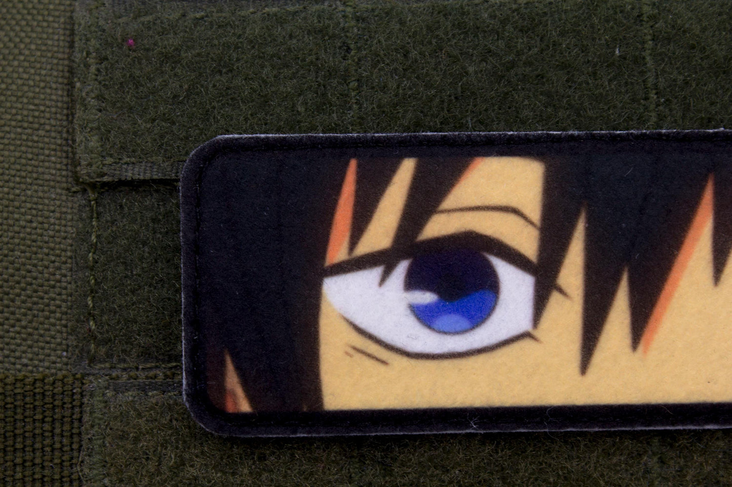 Aki Hayakawa eyes Chainsaw Man anime hook and loop patch