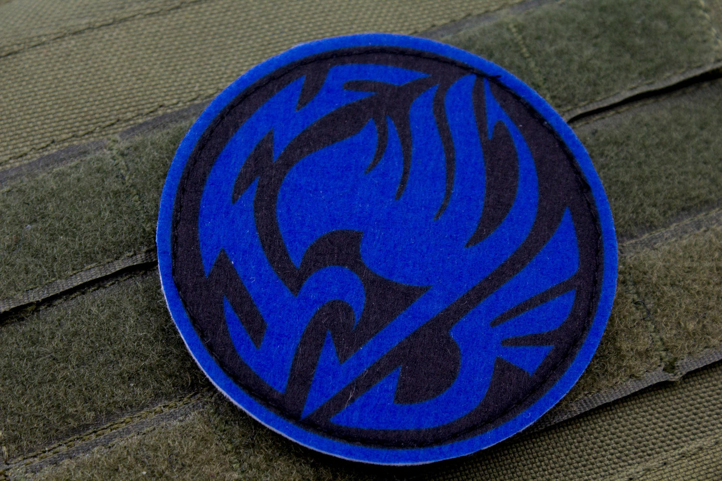 Fairy Tail Guild Logo DARK BLUE hook and loop patch 3″
