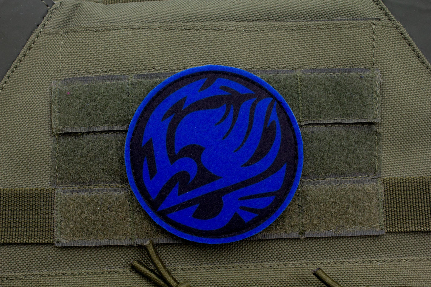 Fairy Tail Guild Logo DARK BLUE hook and loop patch 3″