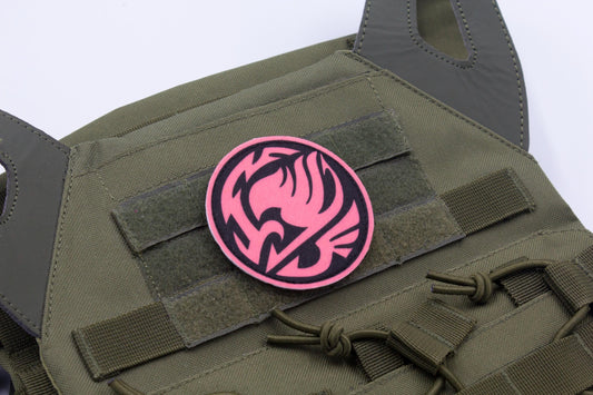 Fairy Tail Guild Logo PINK hook and loop patch 3″