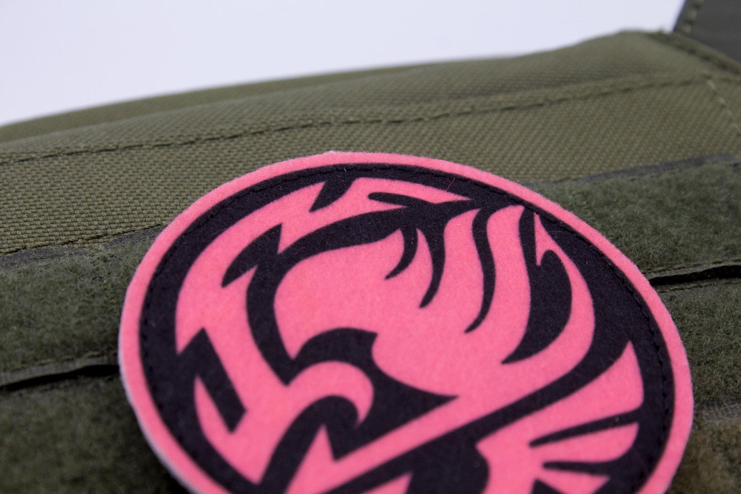 Fairy Tail Guild Logo PINK hook and loop patch 3″