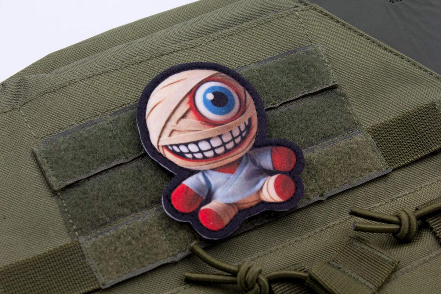 Mouthwashing Curly plush hook and loop morale patch