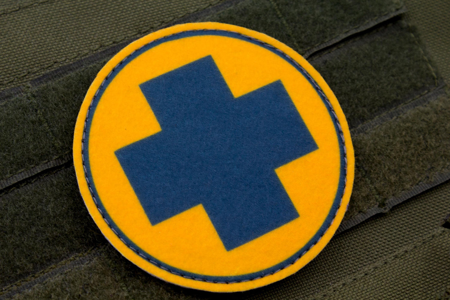Medic TF2 BLUE team hook and loop morale patch 3″