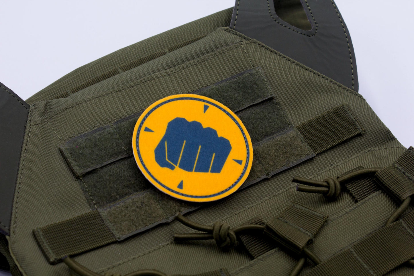 Heavy TF2 BLUE team hook and loop morale patch 3″