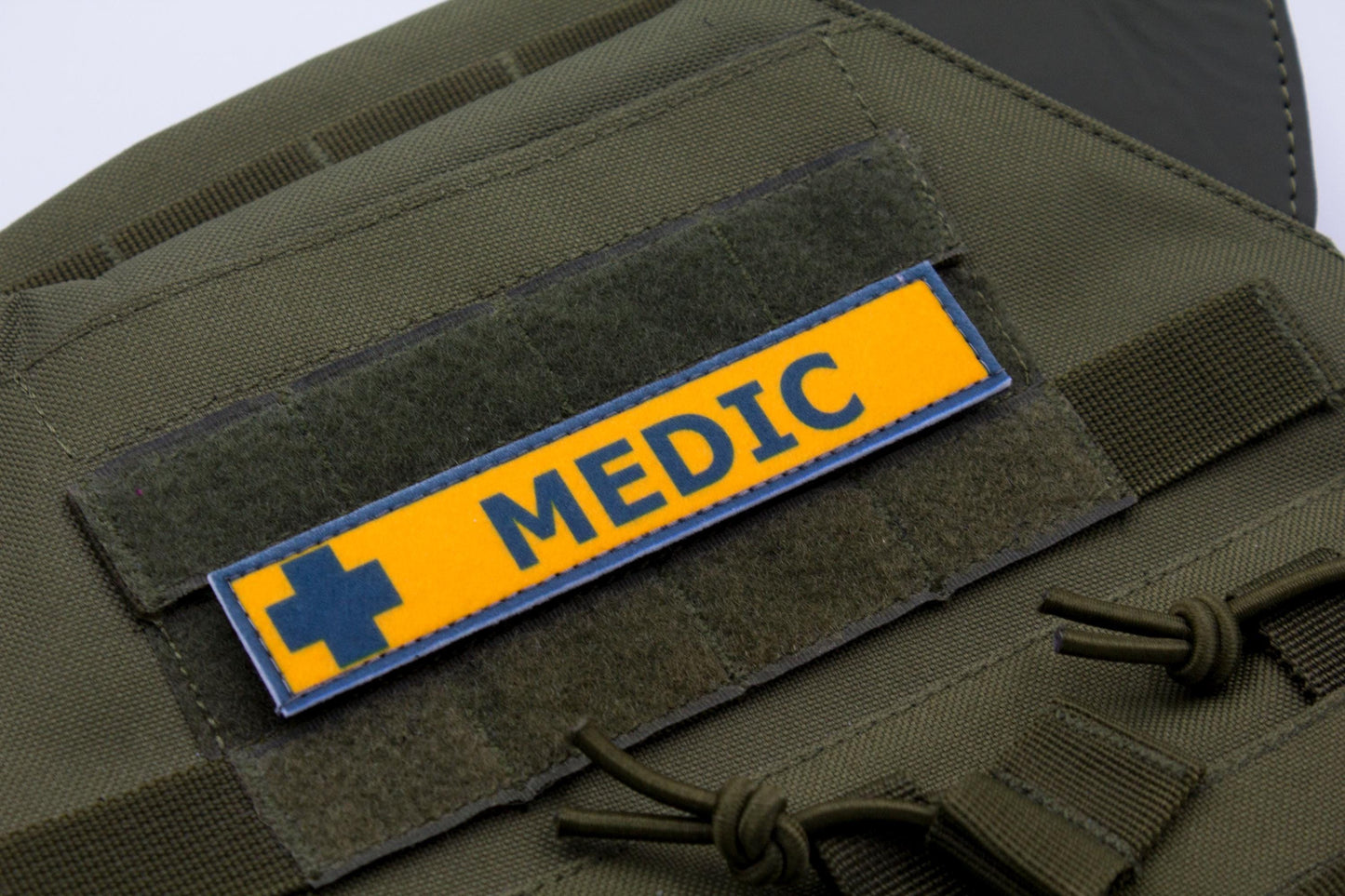 Medic TF2 BLUE team stripe hook and loop morale patch