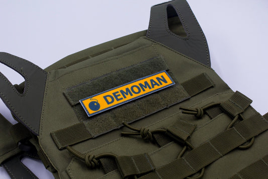 Demoman TF2 beta BLUE team stripe hook and loop morale patch