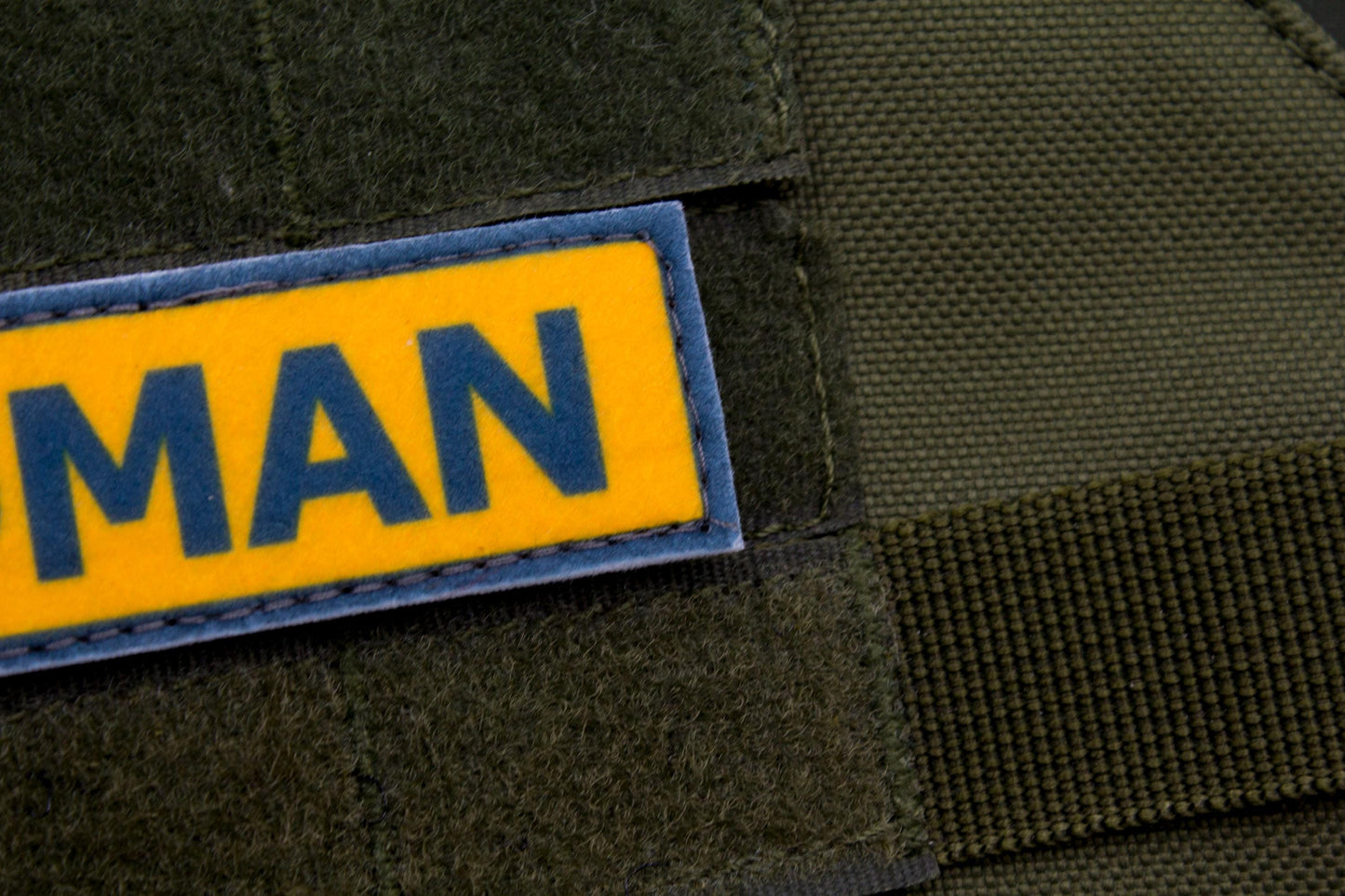 Demoman TF2 beta BLUE team stripe hook and loop morale patch