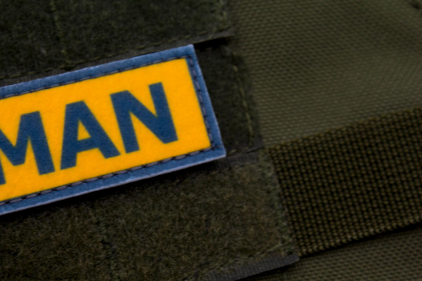 Demoman TF2 BLUE team stripe hook and loop morale patch