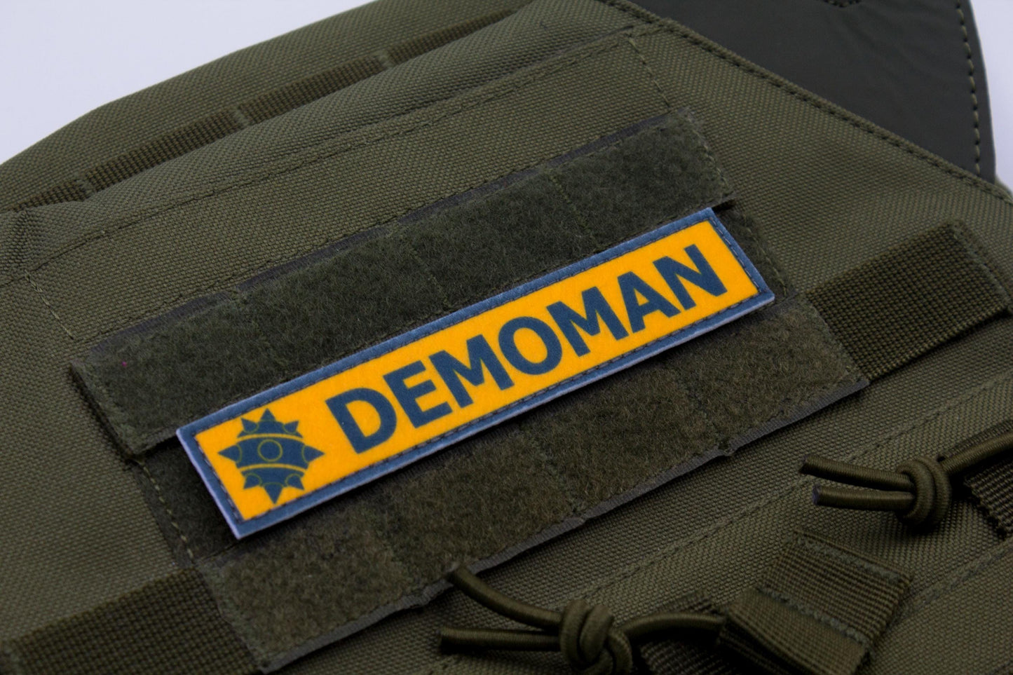 Demoman TF2 BLUE team stripe hook and loop morale patch