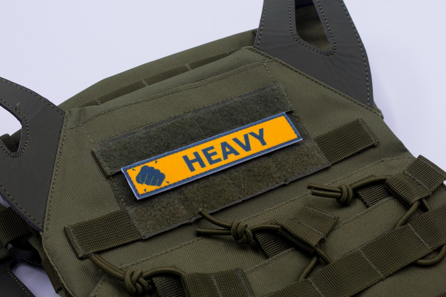 Heavy TF2 BLUE team stripe hook and loop morale patch