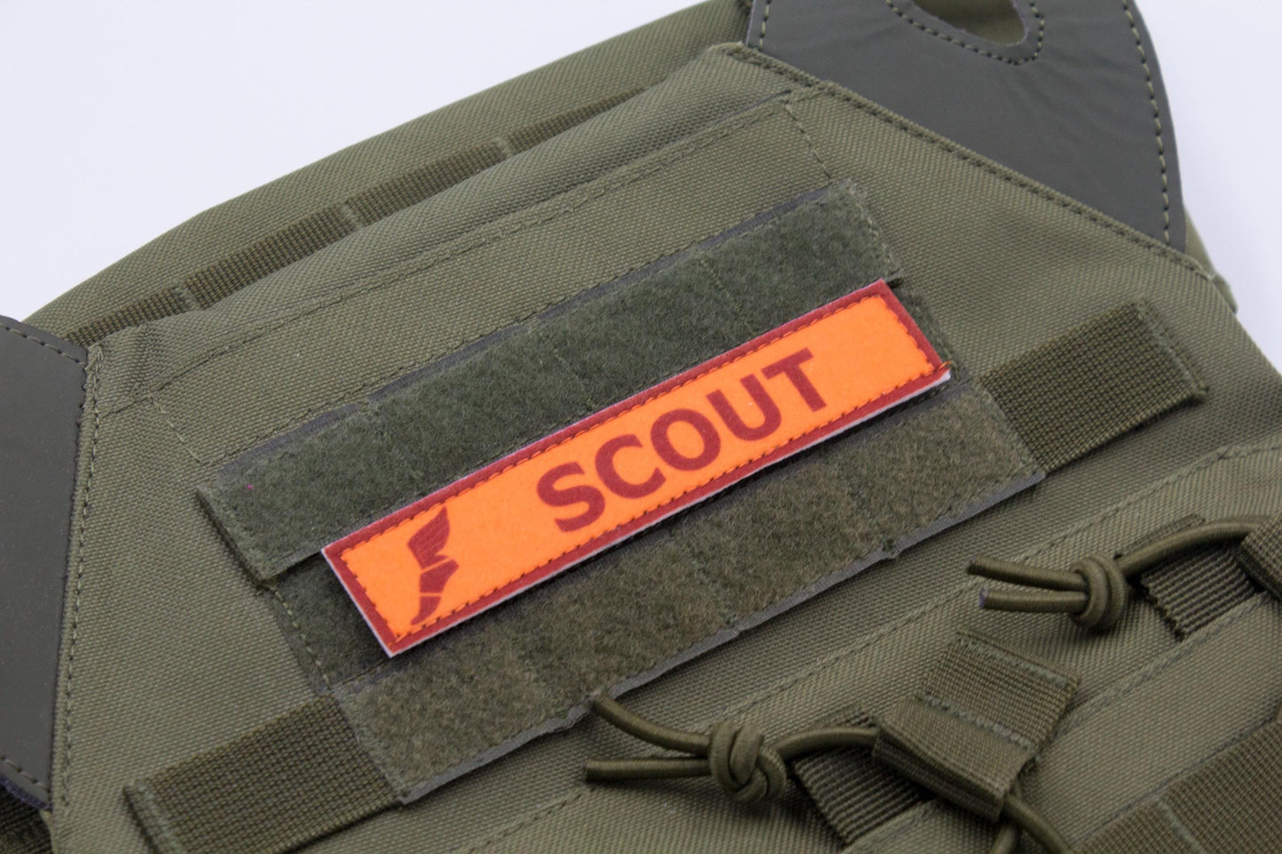 Scout TF2 RED team stripe hook and loop morale patch
