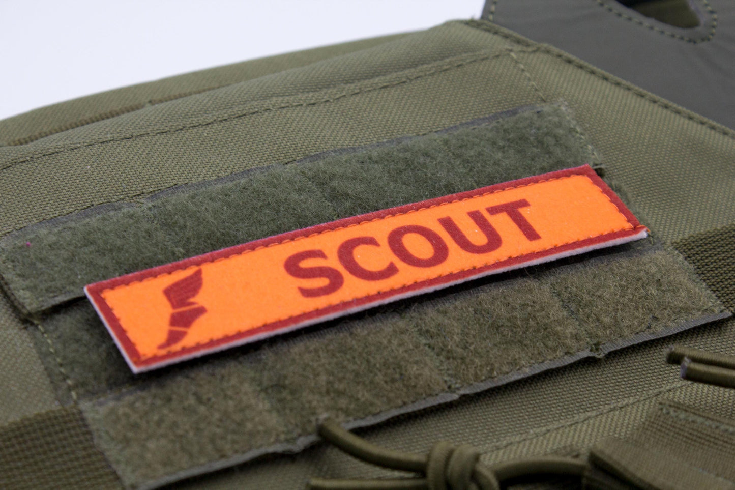 Scout TF2 RED team stripe hook and loop morale patch