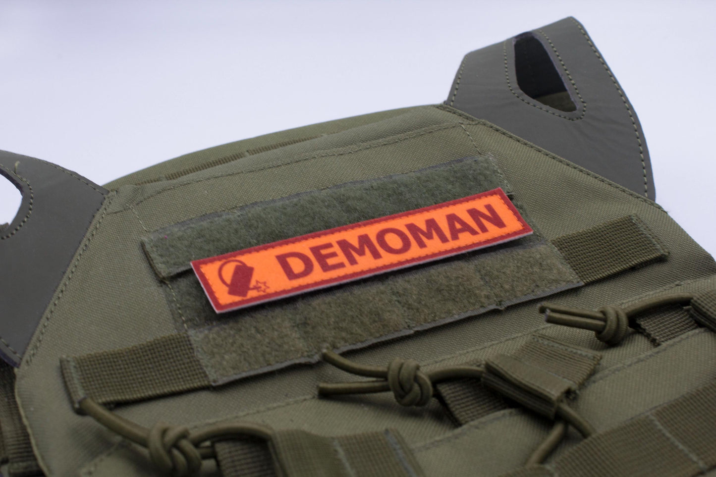 Demoman TF2 RED team team stripe hook and loop morale patch