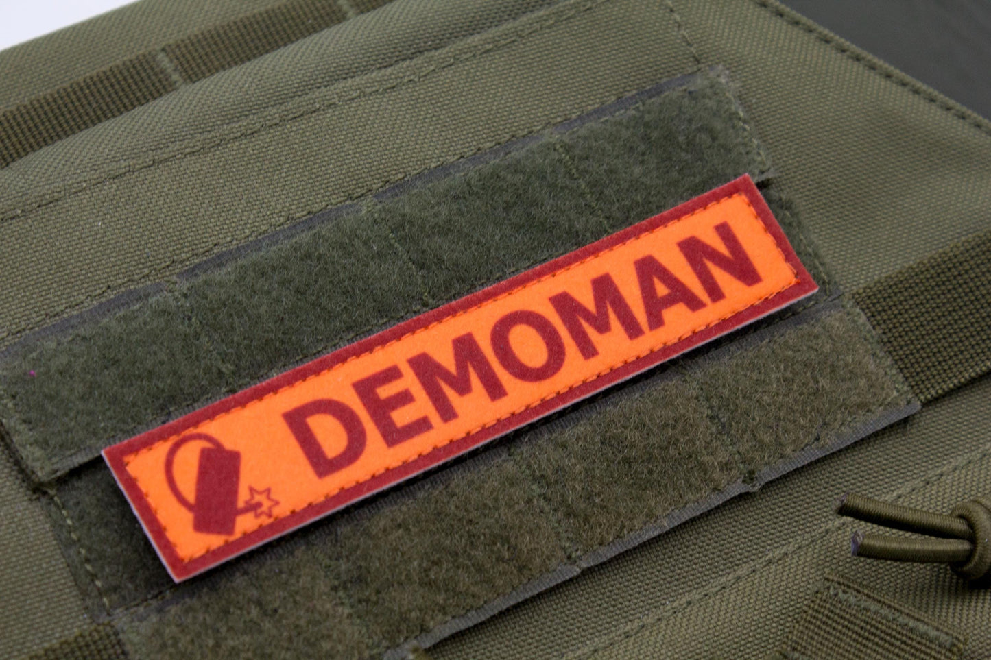 Demoman TF2 RED team team stripe hook and loop morale patch