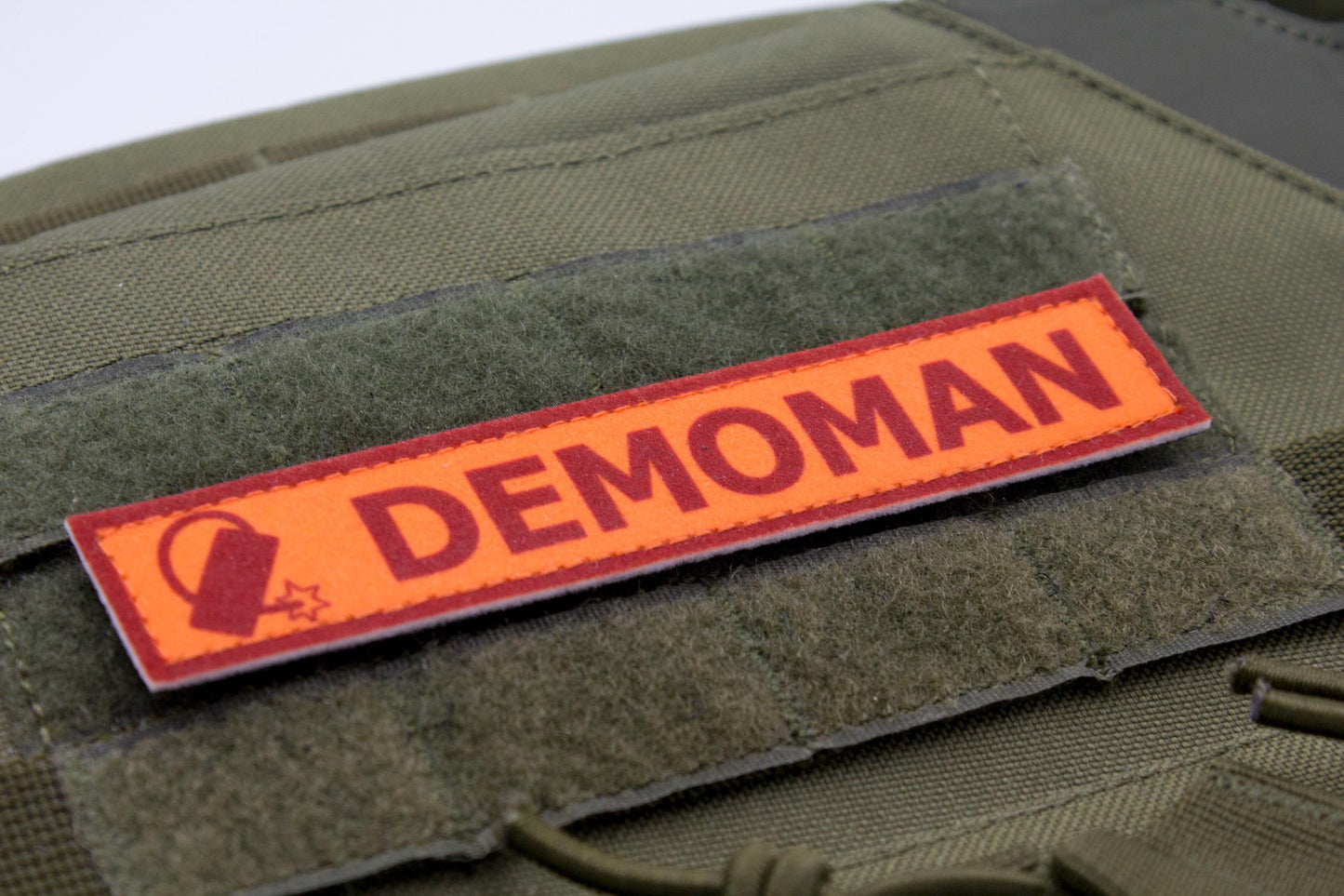 Demoman TF2 RED team team stripe hook and loop morale patch