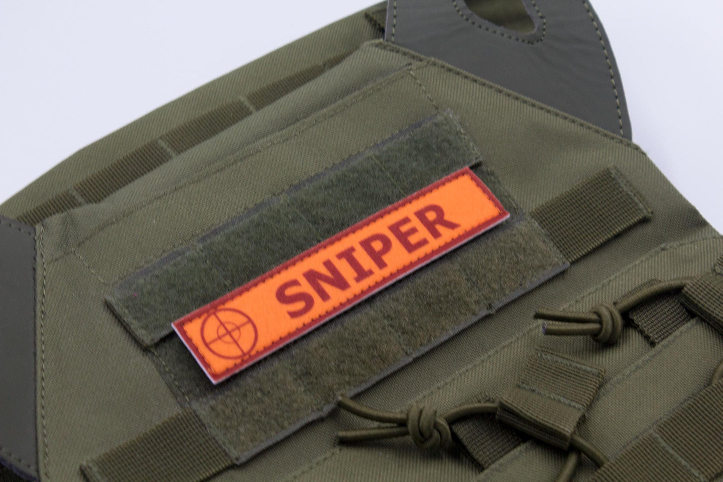Sniper TF2 RED team stripe hook and loop morale patch