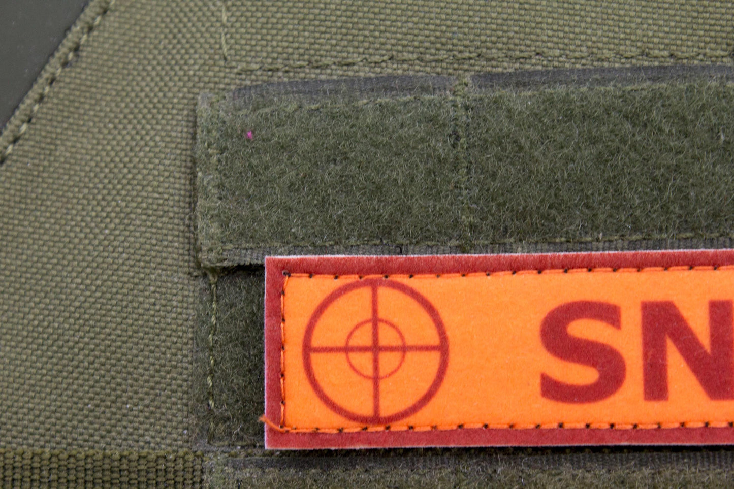 Sniper TF2 RED team stripe hook and loop morale patch