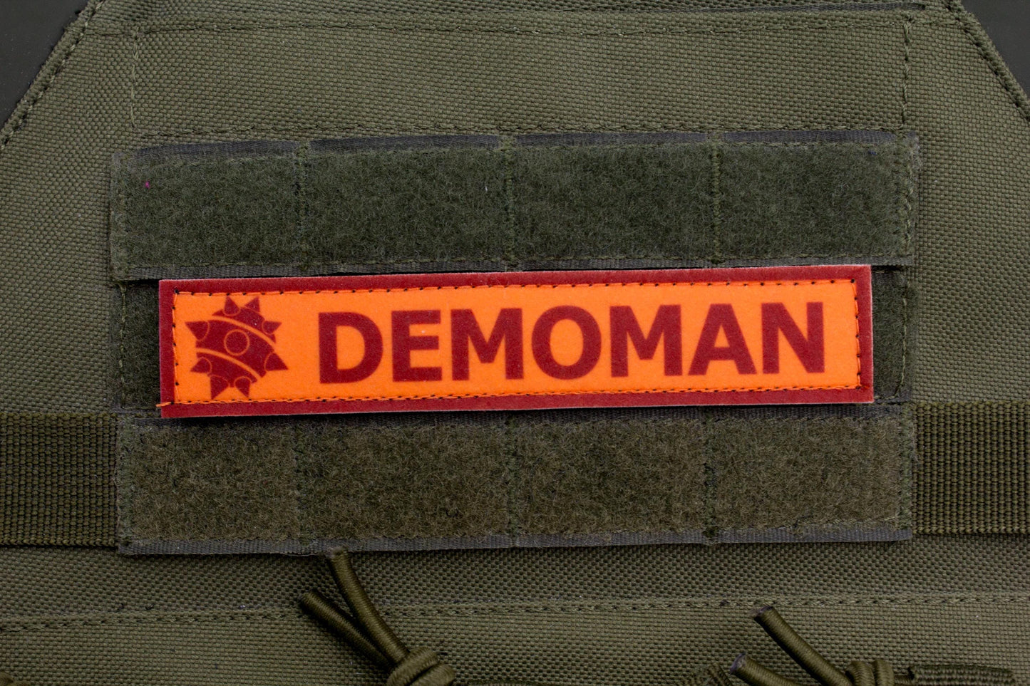 Demoman TF2 RED team stripe hook and loop morale patch