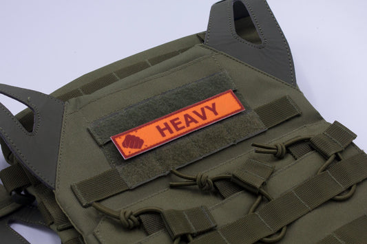 Heavy TF2 RED team stripe hook and loop morale patch