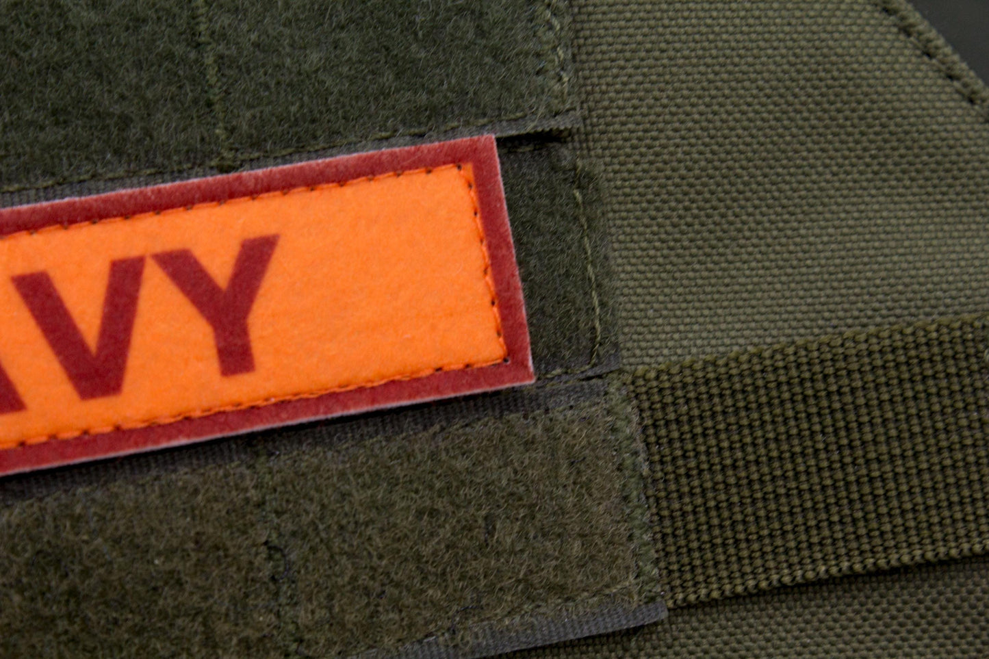 Heavy TF2 RED team stripe hook and loop morale patch