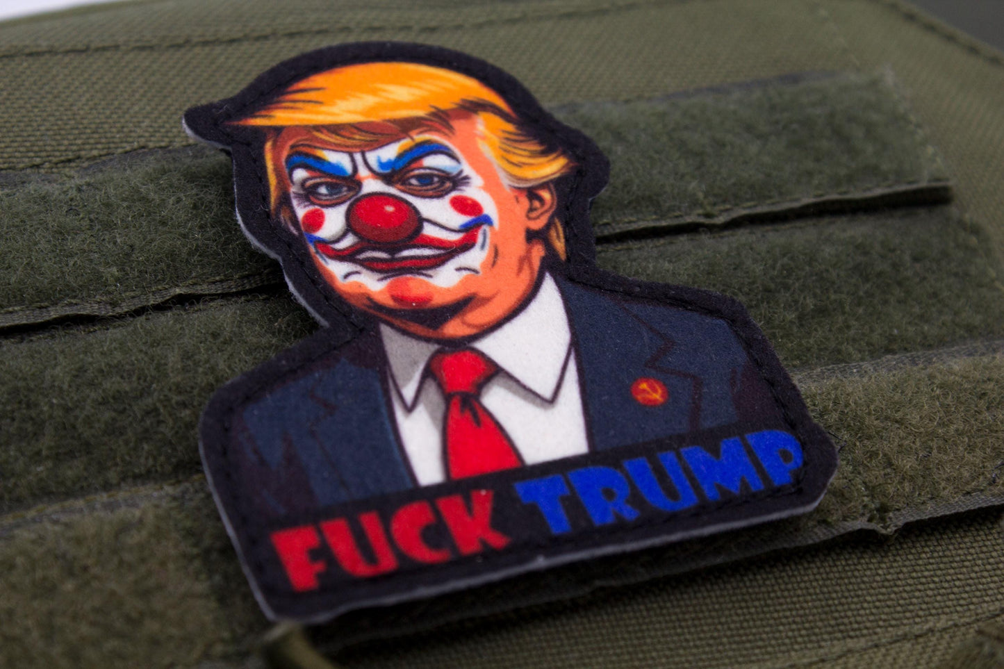Fuck Trump Clown hook and loop morale patch