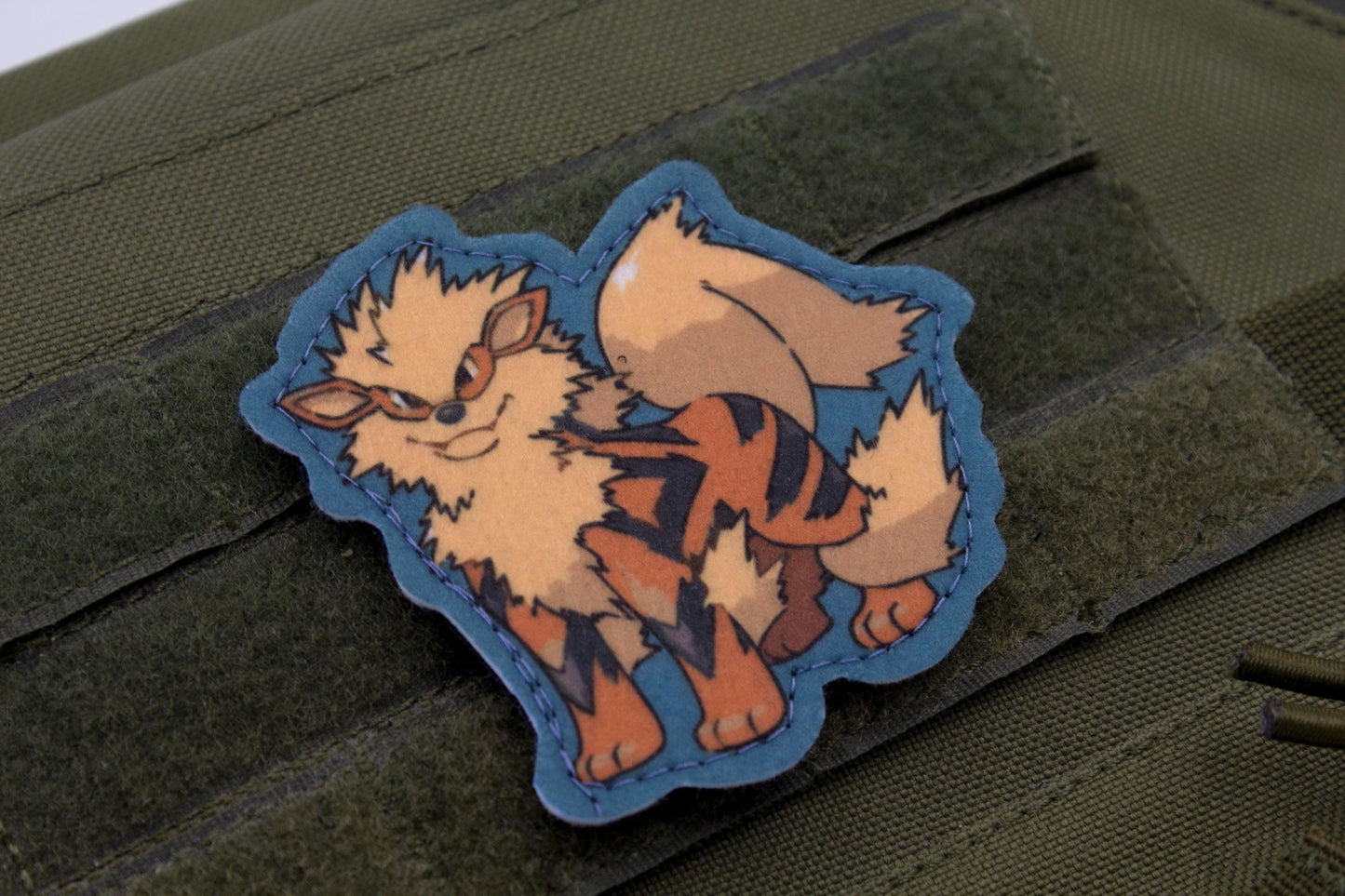 Arcanine Pokemon hook and loop anime patch