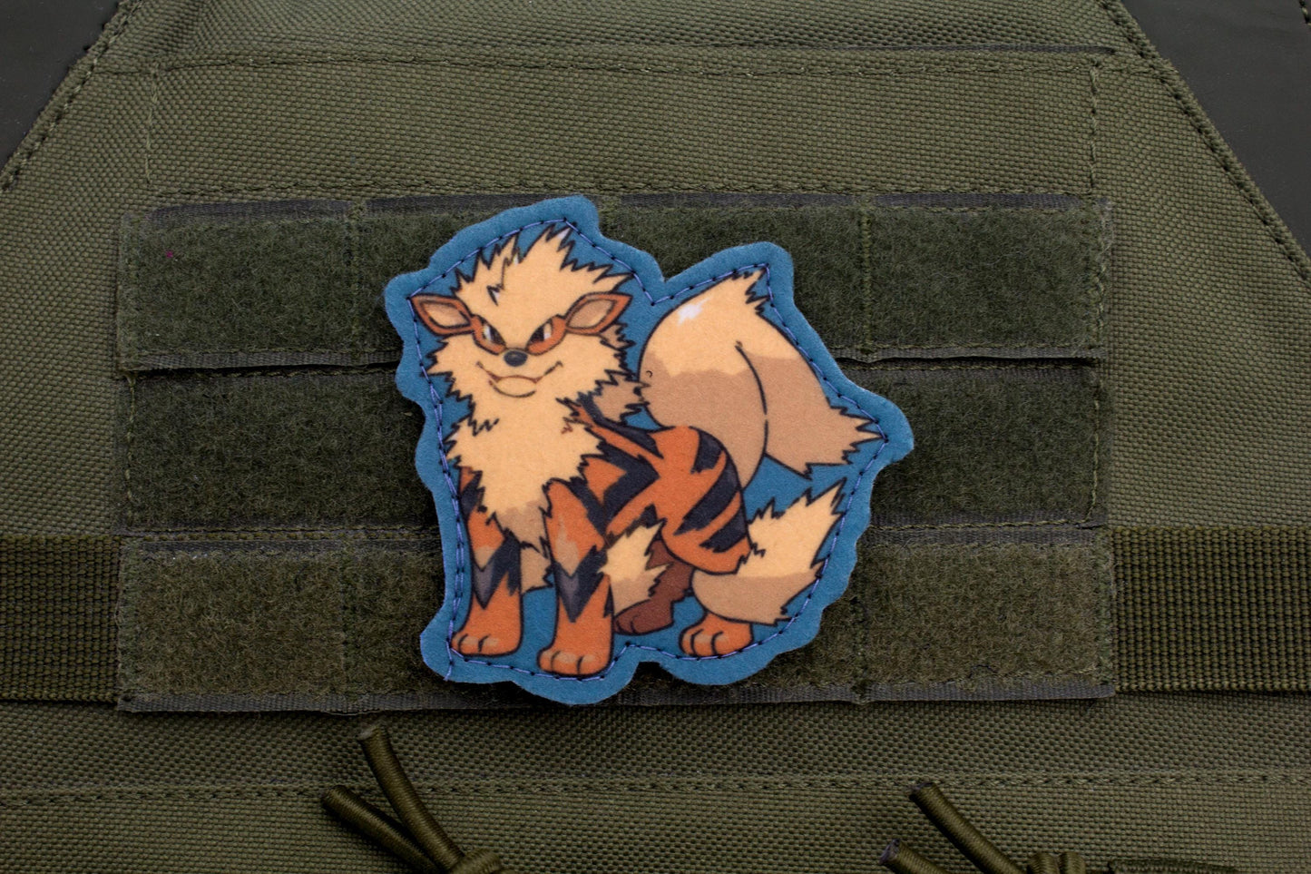 Arcanine Pokemon hook and loop anime patch
