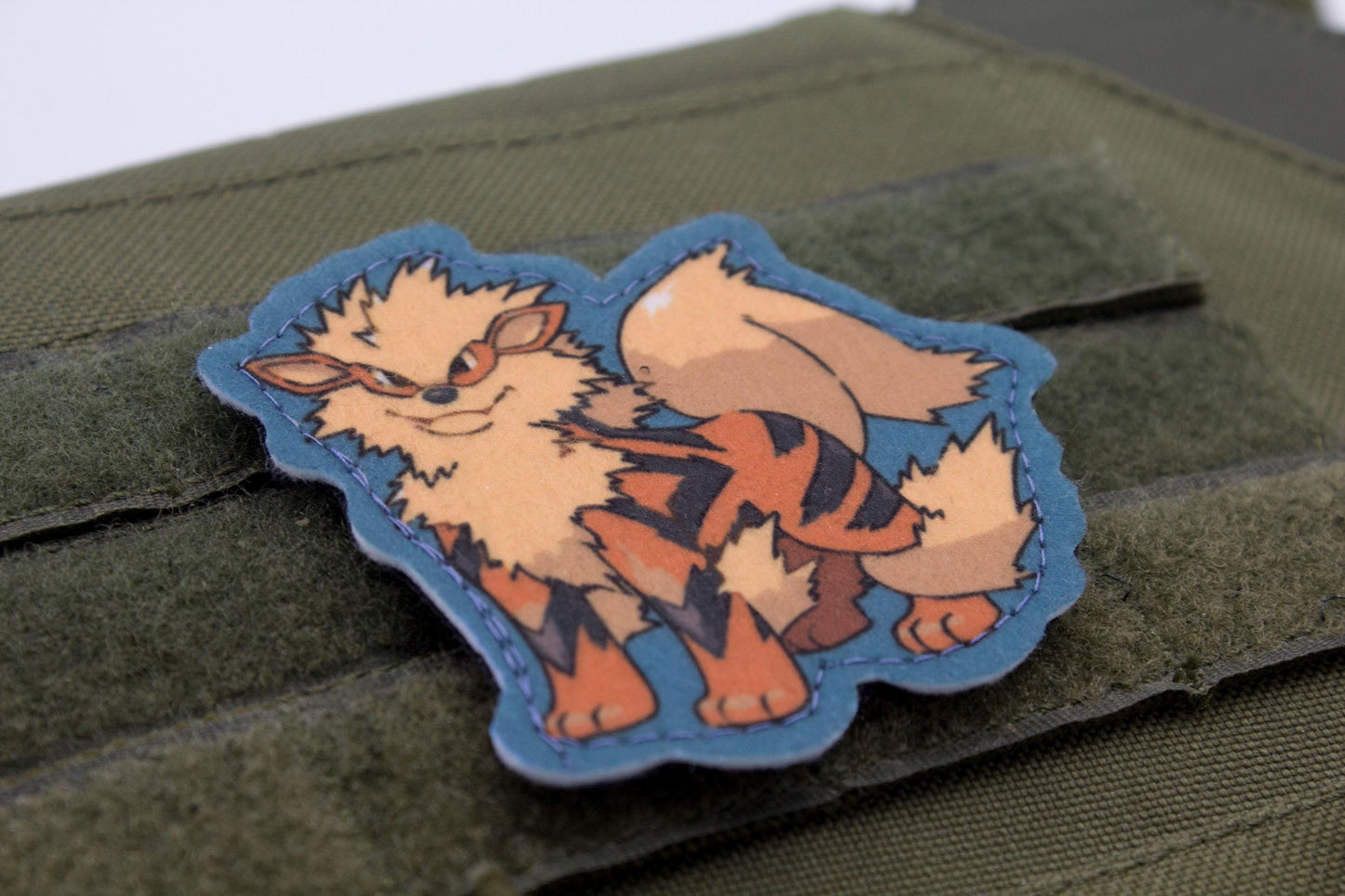 Arcanine Pokemon hook and loop anime patch
