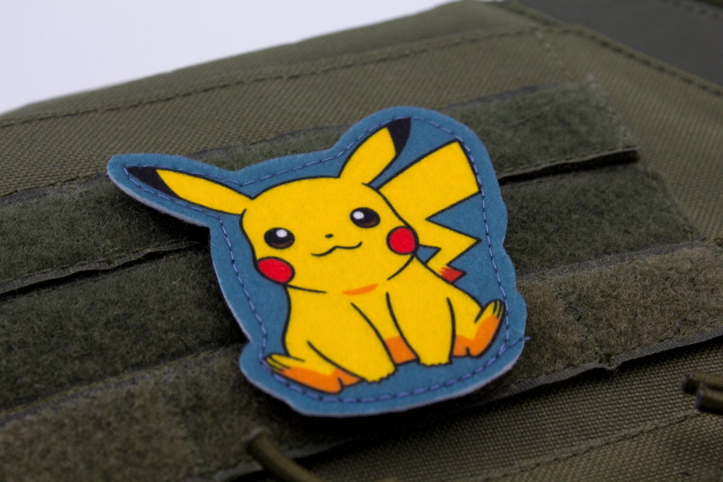 Pikachu Pokemon hook and loop anime patch