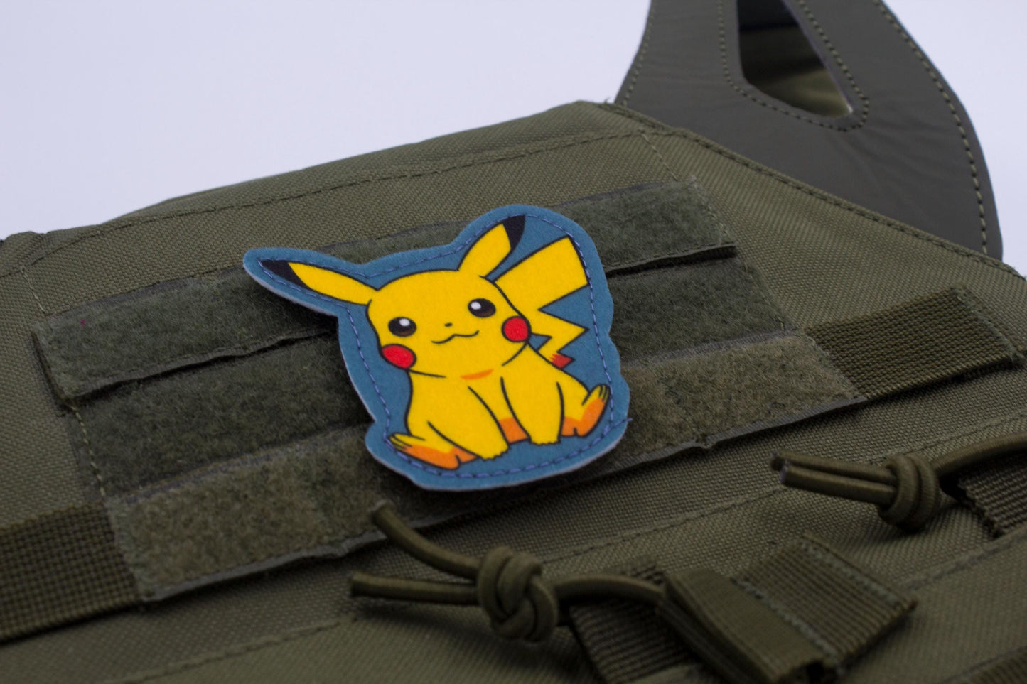 Pikachu Pokemon hook and loop anime patch