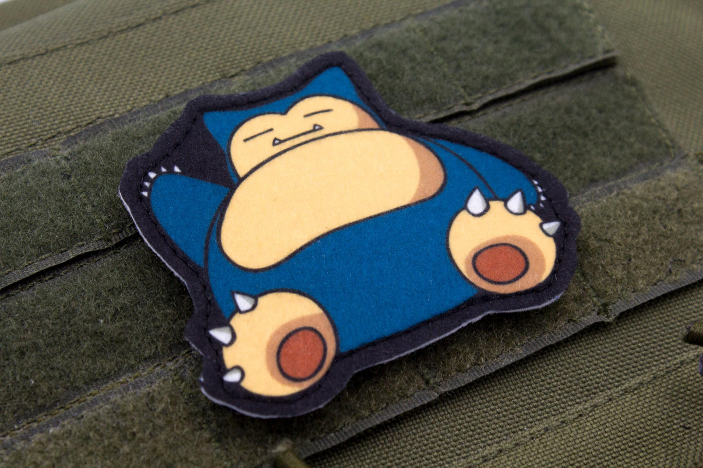 Snorlax Pokemon hook and loop anime patch