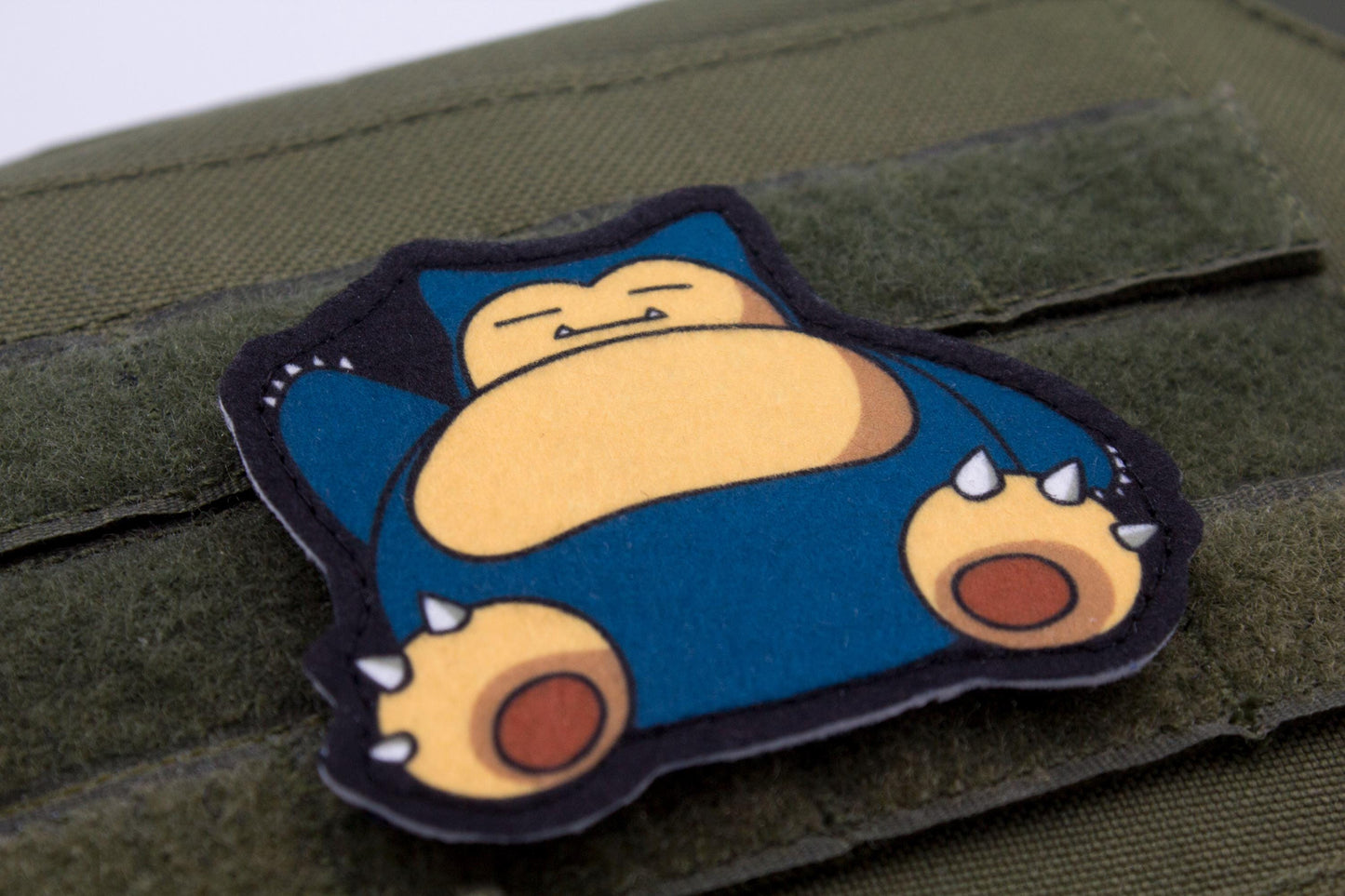 Snorlax Pokemon hook and loop anime patch