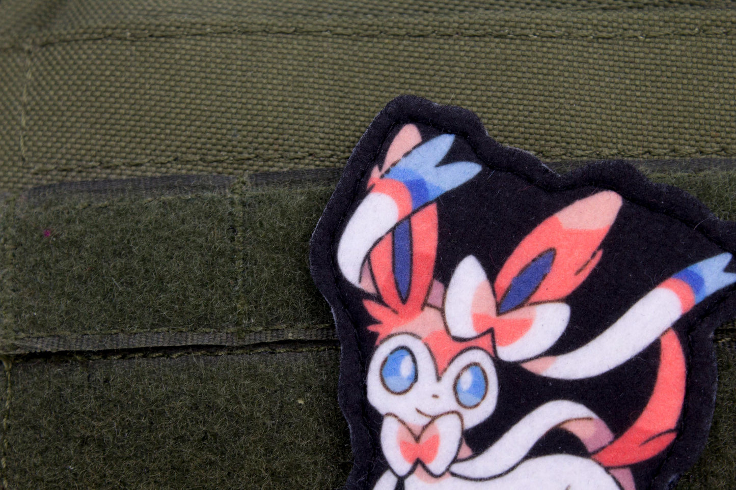 Sylveon Pokemon hook and loop anime patch