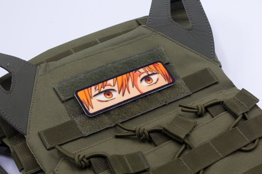 Denji eyes Chainsaw Man anime hook and loop patch
