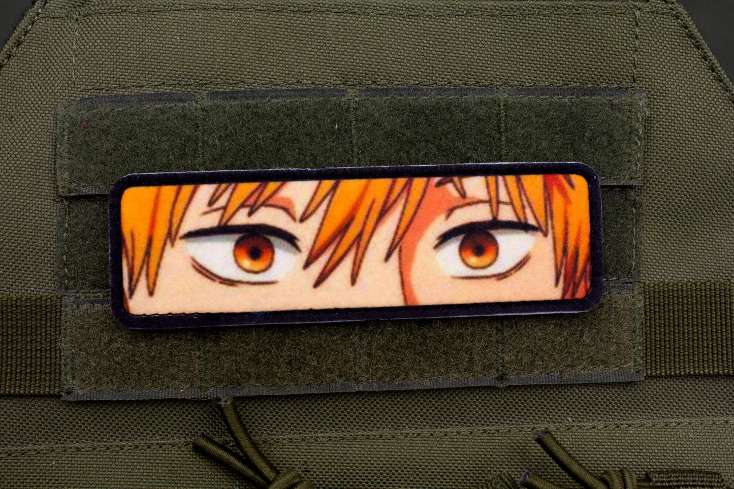 Denji eyes Chainsaw Man anime hook and loop patch