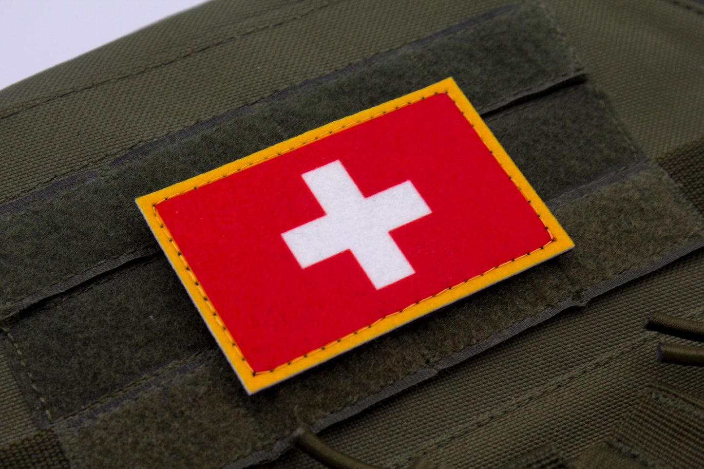 Switzerland Flag hook and loop patch Schweiz Flagge