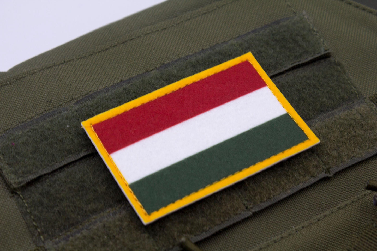 Hungary flag hook and loop patch Magyarország zászlaja