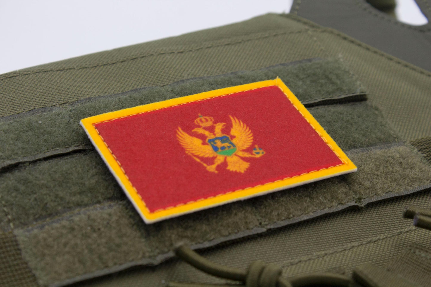 Montenegro flag hook and loop patch Crna Gora