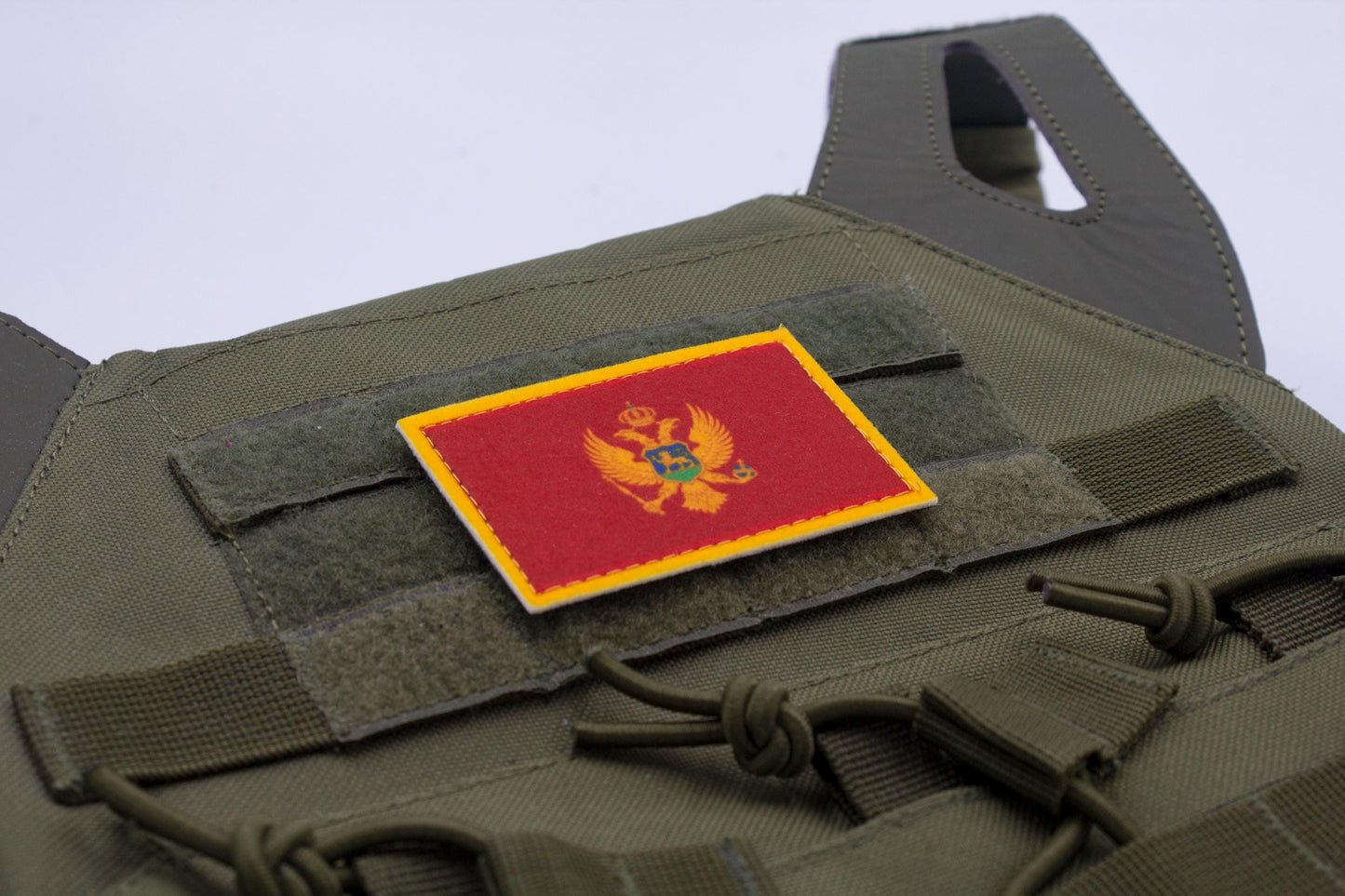 Montenegro flag hook and loop patch Crna Gora