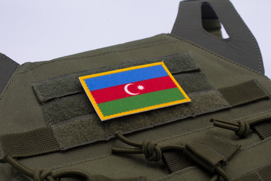Azerbaijan flag hook and loop patch Azərbaycan bayrağı