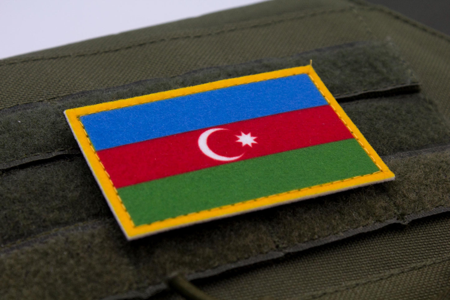 Azerbaijan flag hook and loop patch Azərbaycan bayrağı