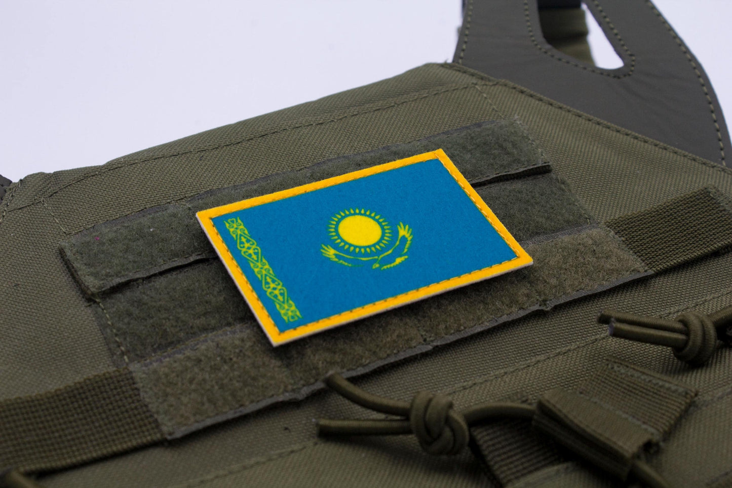 Kazakhstan flag hook and loop patch Қазақстанның туы