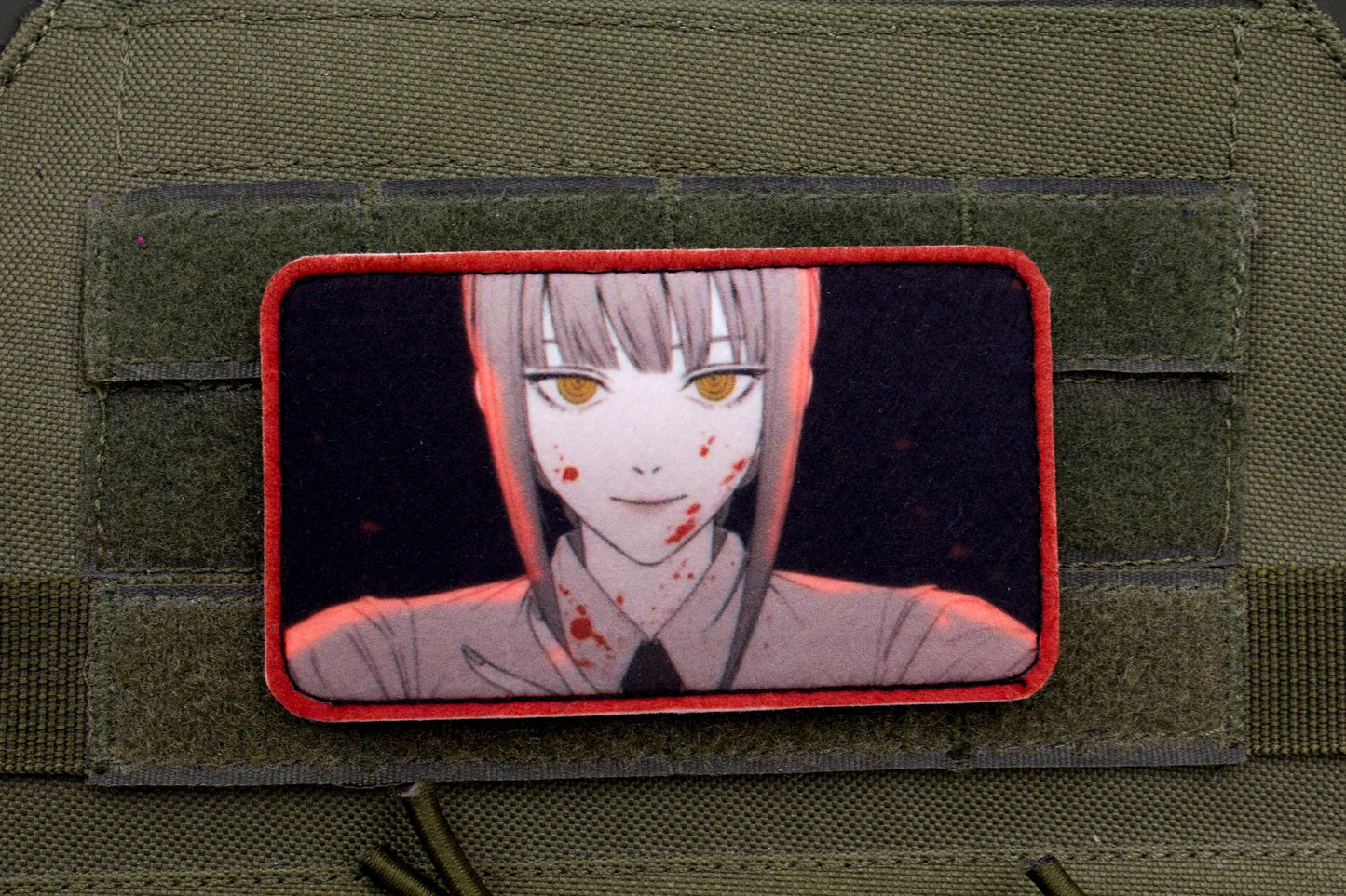 Makima Chainsaw Man anime hook and loop patch