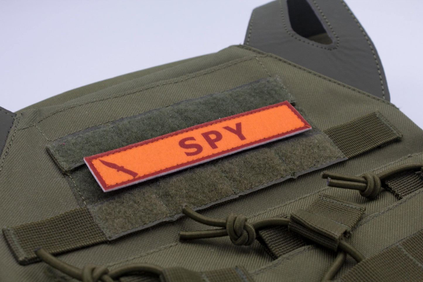 Spy TF2 RED team stripe hook and loop morale patch