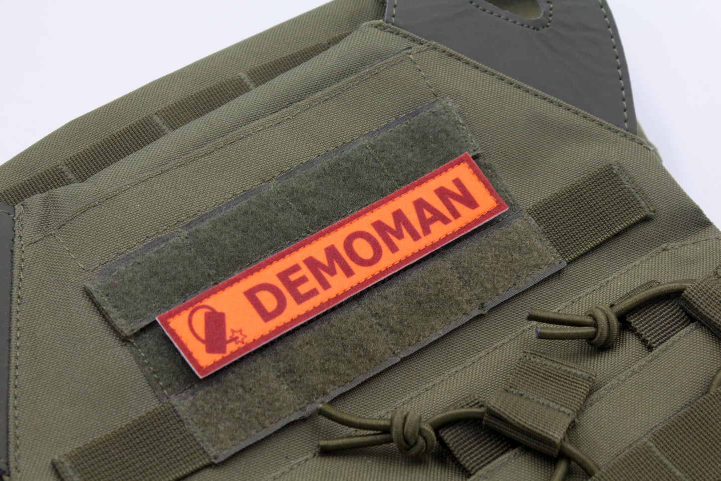 Demoman TF2 RED team team stripe hook and loop morale patch