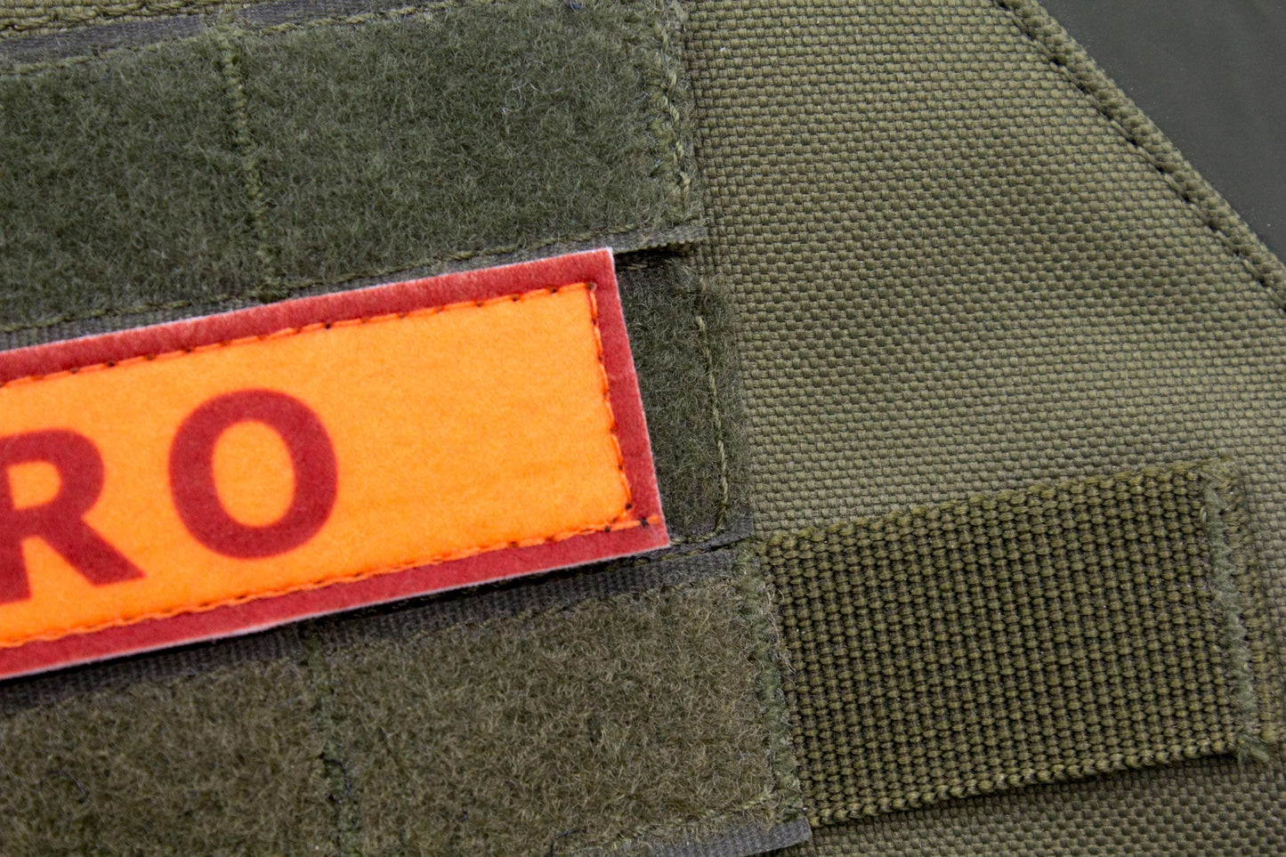 Pyro TF2 RED team stripe hook and loop morale patch