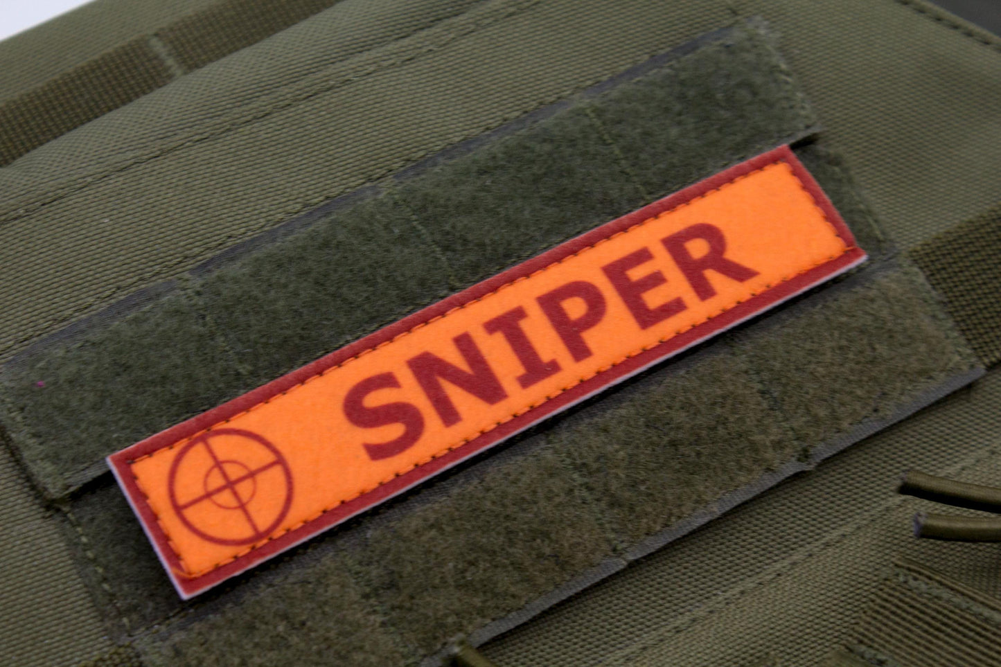 Sniper TF2 RED team stripe hook and loop morale patch